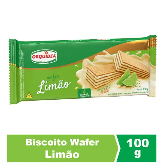 BISC. ORQUIDEA WAFER LIMAO