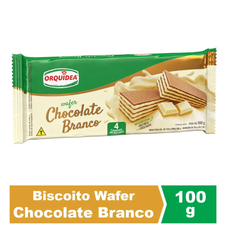 BISC. ORQUIDEA WAFER CHOC.BRANCO