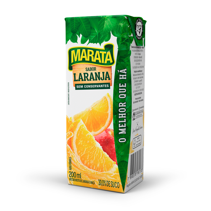 SUCO MARATA NECTAR LARANJA 200ML