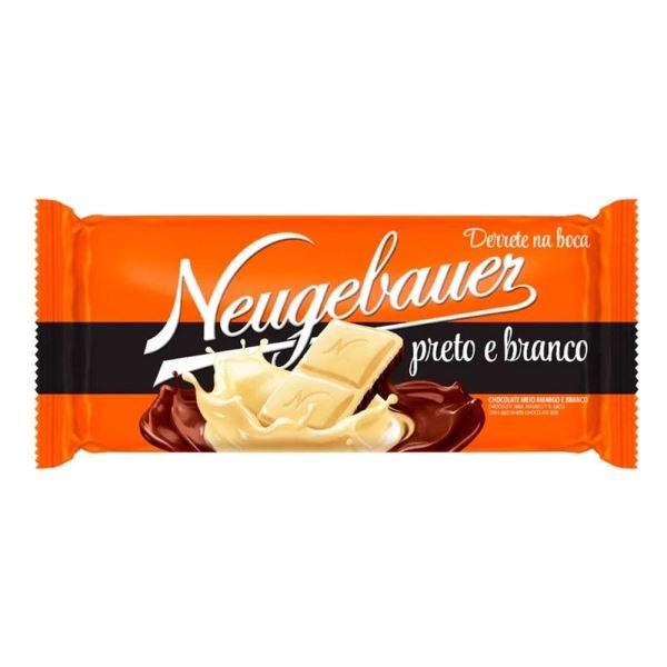 CHOC BARRA NEUGEBAUER 80G PRETO/BRANCO