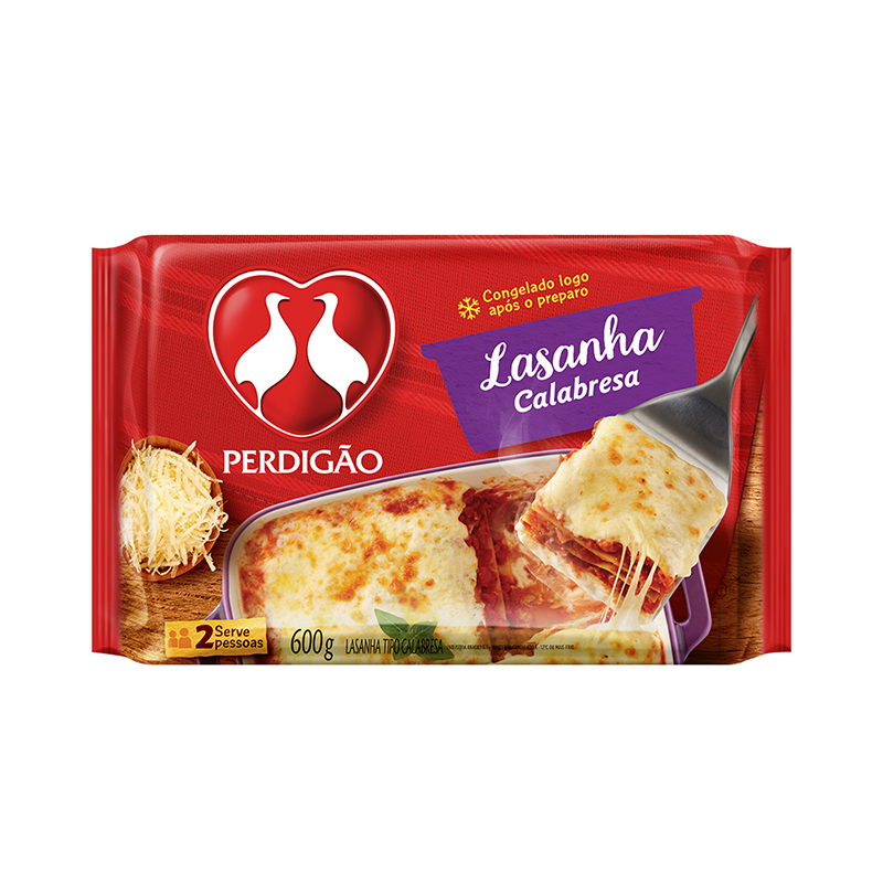 LASANHA PERDIGAO 600G CALABRESA