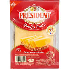 QUEIJO PRATO PRESIDENT 150G FAT