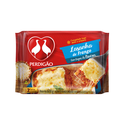 LASANHA PERDIGAO 600G FRANGO/BACON