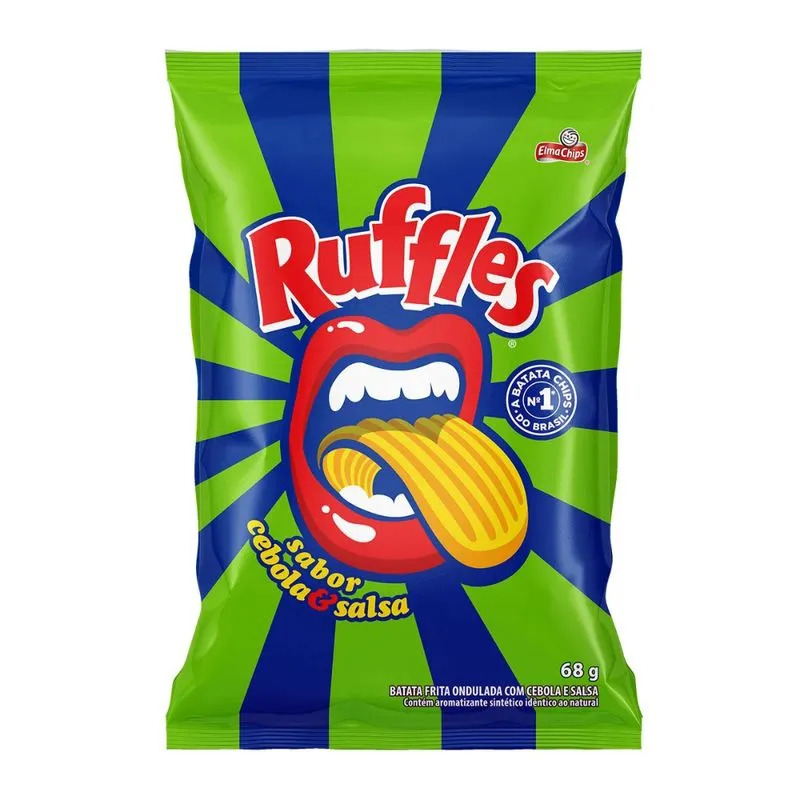 SALG ELMA CHIPS RUFFLES BATATA 68G CEBOLA/SALSA